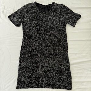 Diesel short sleeve rhinestone cotton mini dress